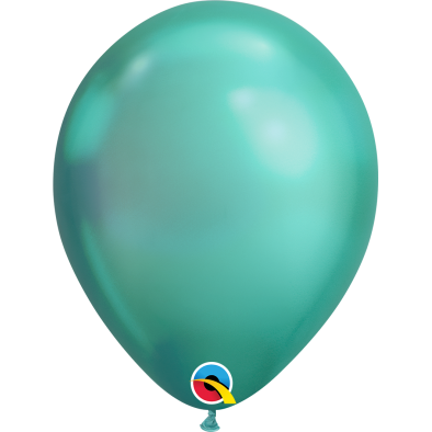 11" Q58273 Round Latex Balloons (Chrome Green) (5pcs)