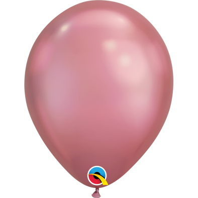 11" Q58275 Round Latex Balloons (Chrome Mauve) (5pcs)