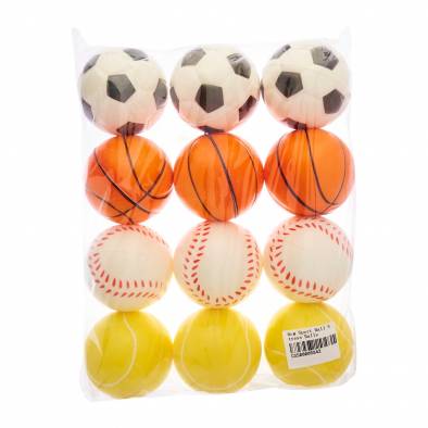 6cm Sport Ball Stress Balls (12pcs)