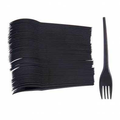Plastic Fork (Black)