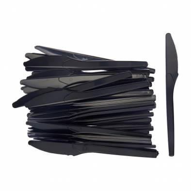 Plastic Knife (Black)