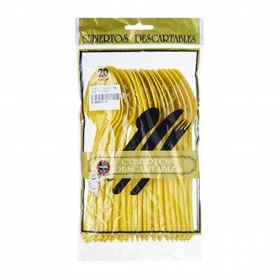 Solid Colour Plastic Spoon (Yellow)