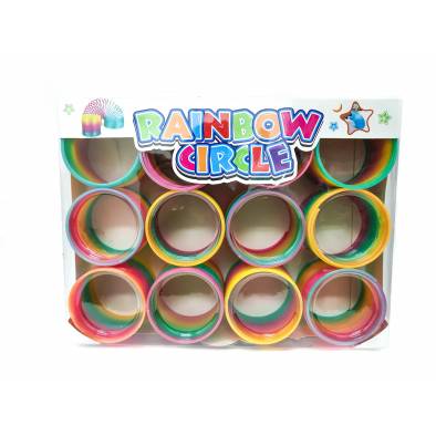 7.5x6cm Round Rainbow Magic Spring (12pcs)