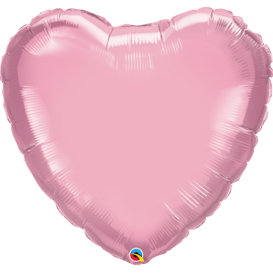36inch Metallic Foil Heart Balloon Q74626 (Pearl Pink)