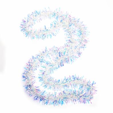 7cm Shiny Hologram Tinsel 18TR1-7 (Rainbow)