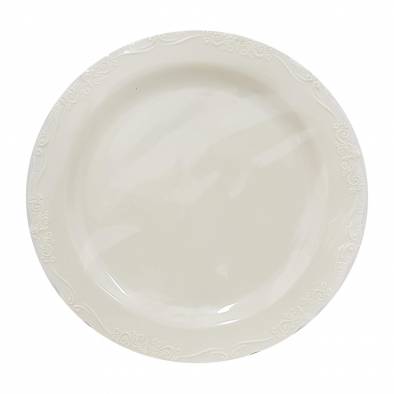 Embossed Vintage Plates (Cream)