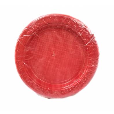 7" Plastic Plates (Red) (50pcs)
