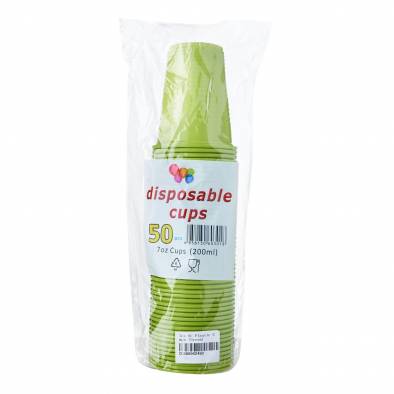 Solid Color Plastic Cups (Light Green)