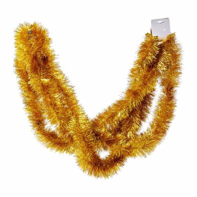 9cm Shiny Tinsel (Gold)