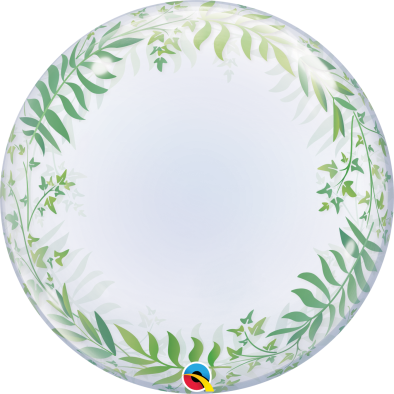 24inch Elegant Greenery Q67220 Deco Bubble Balloon
