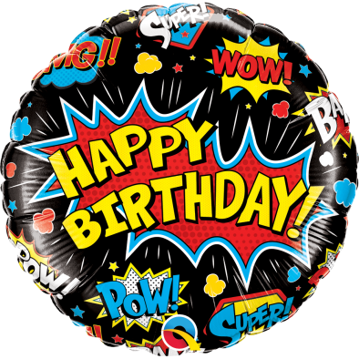 18inch Superhero Birthday Q88144 Foil Balloon