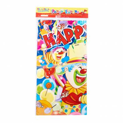 88x58cm Clown Happy Birthday Banner
