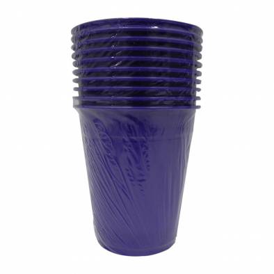 Solid Color Plastic Cups (Purple)