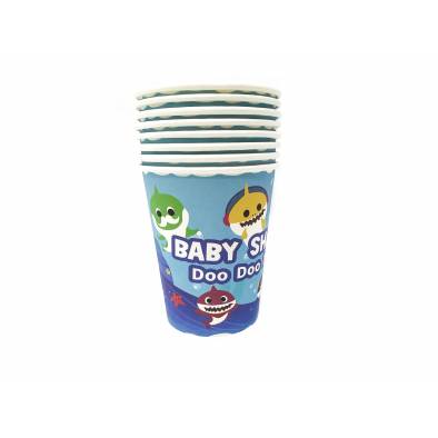 8oz Baby Shark Paper Cups (8pcs)