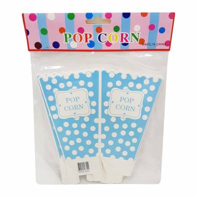 Polka Dot Popcorn Cup (Baby Blue) (6pcs)
