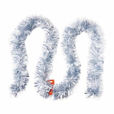 9cm Matt Tinsel (Silver)