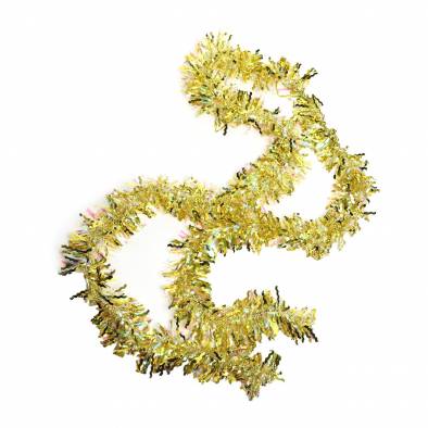 9cm Shiny Hologram Tinsel 18TRC-9 (Gold)
