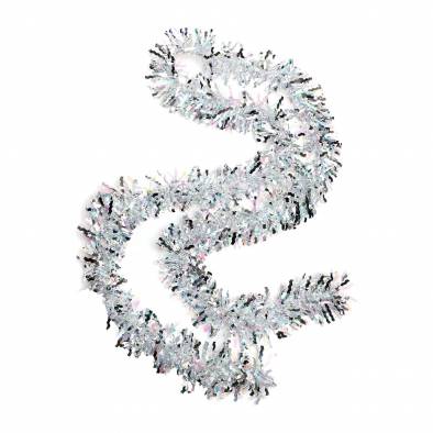 9cm Shiny Hologram Tinsel 18TRC-9 (Silver)
