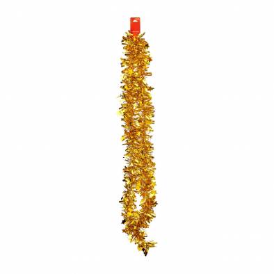9cm Shiny Star Tinsel (Gold)