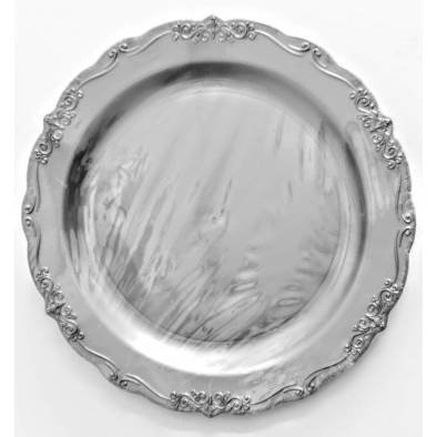 Embossed Vintage Plates (Black)