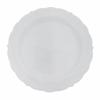 Embossed Vintage Plates (White)
