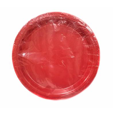 9" Plastic Plates (Red) (50pcs)