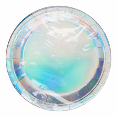 Shiny Plates (Iridescent Silver)