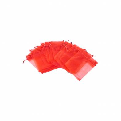 9cm x 12cm Organza Bag (Red) (20pcs)
