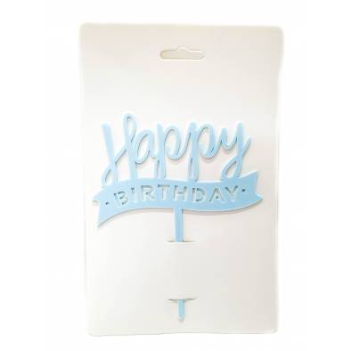 Acrylic Cake Topper (Birthday-01BL)