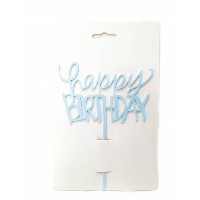 Acrylic Cake Topper (Birthday-02BL)