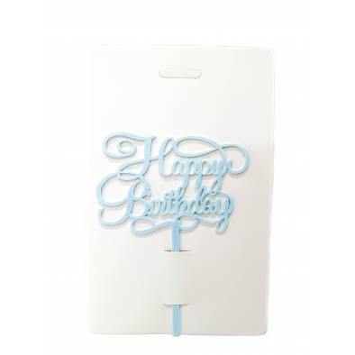 Acrylic Cake Topper (Birthday-03BL)