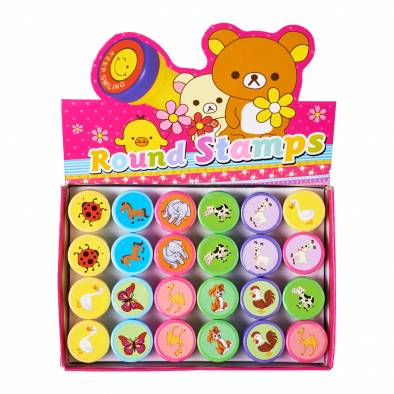Animals Round Stamp (24pcs)