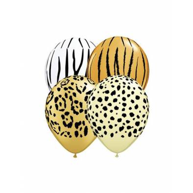 10pcs Animal Printed Latex Balloons (12")