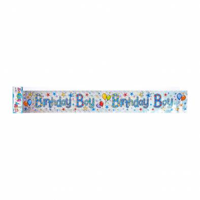Blue Birthday Boy Banner