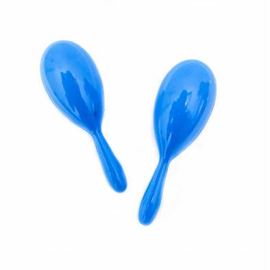 18cm Solid Color Maracas (Blue) (2pcs)