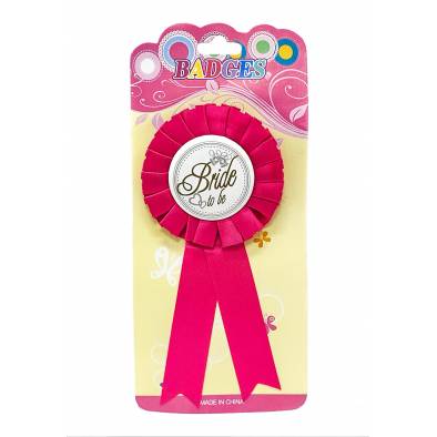 Bride To Be Badge (Hot Pink)