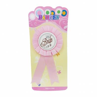 Bride To Be Badge (Pink)