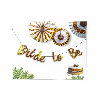 Bride to Be Letter Bunting JQ80279 (Rose Gold)