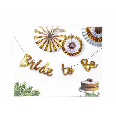 Bride to Be Letter Bunting JQ80279 (Silver)