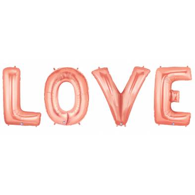 40" LOVE Foil Balloon (Rose Gold)