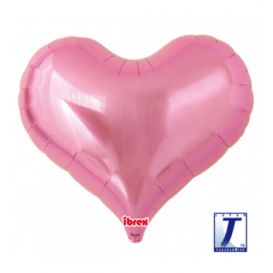 Pink Metallic Foil Jellyheart Balloon JP0086