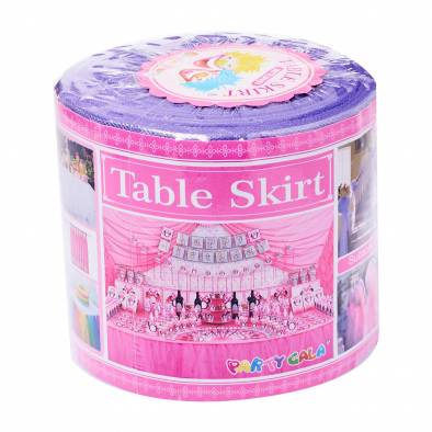 Cloth Table Skirt (Purple)