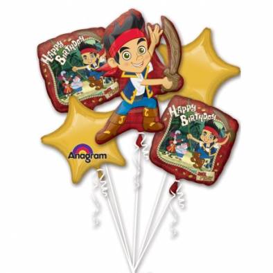 P75 Jake & the Neverland Pirates A27528 Bouquet Foil Balloon