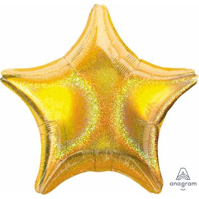 P45 Gold Jumbo Star Dazzle A25035 Foil Balloon