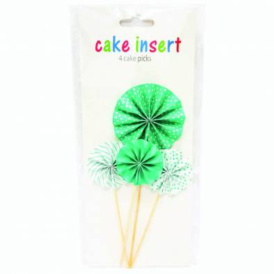 Designed Cake Picks JQ90015-19 (Turquoise) (4pcs)