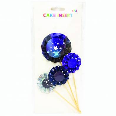Designed Cake Picks (Star) (4pcs)