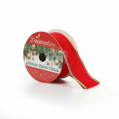 1.5 Inch Red Velvet Ribbon