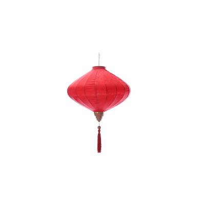 CNY 10inch Satin Cloth UFO Diamond Lantern GY10-RD (Red)