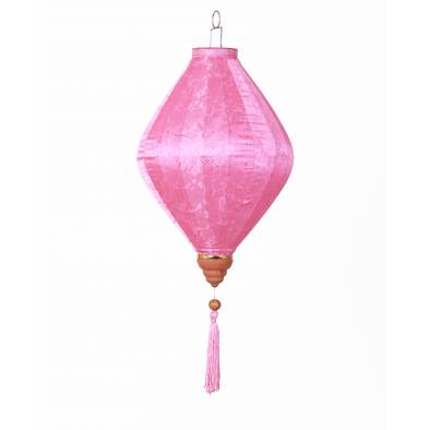 CNY 14inch Satin Cloth Diamond Lantern GY14-LP (Light Pink)