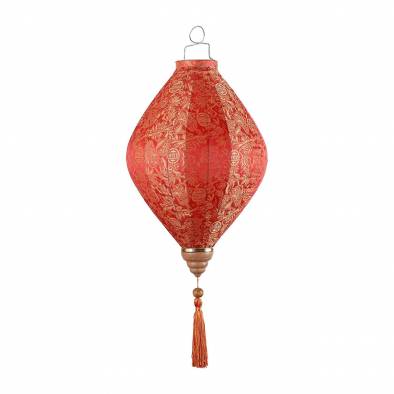 14inch Satin Cloth Diamond Lantern GY14-OR